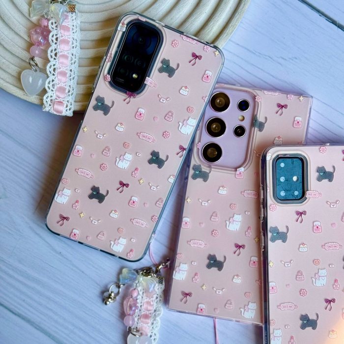 قاب موبایل CAT & CANDY با آویز سامسونگ و شیائومی