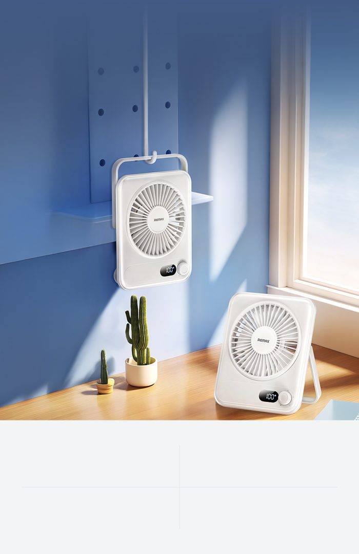 پنکه رومیزی شارژی ریمکس Remax Ultra-Thin Fan ZF03