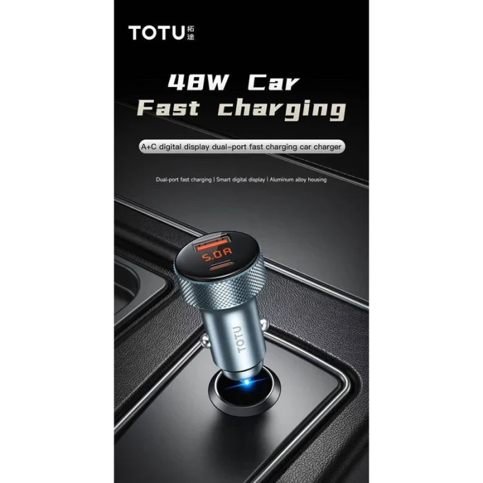 شارژر فندکی 48 وات توتو TOTU CC-4