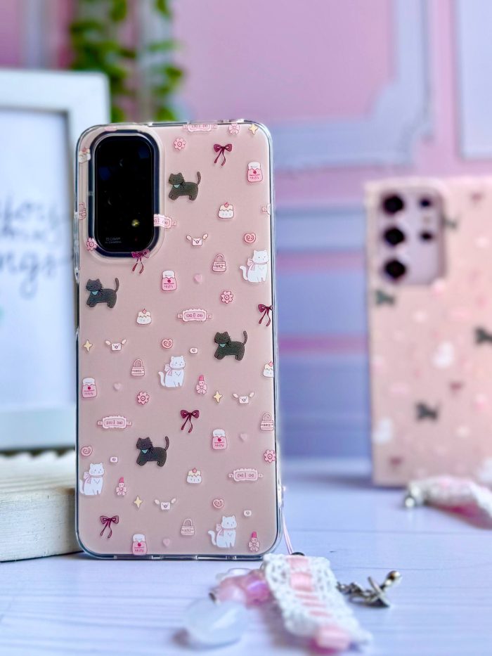 قاب موبایل CAT & CANDY با آویز سامسونگ و شیائومی