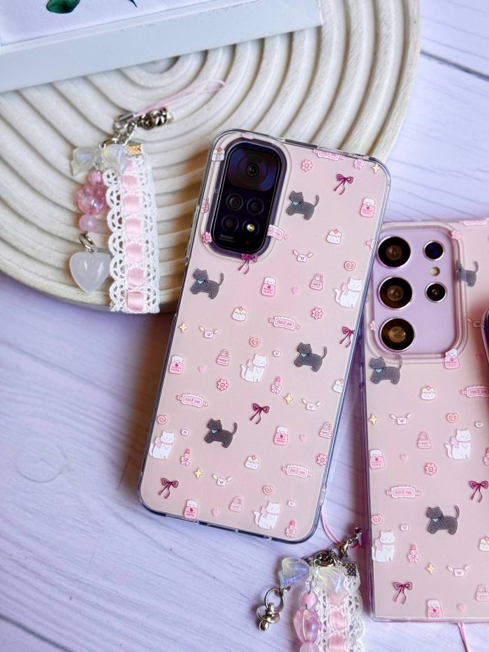 قاب موبایل CAT & CANDY با آویز سامسونگ و شیائومی