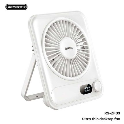 پنکه رومیزی شارژی ریمکس Remax Ultra-Thin Fan ZF03