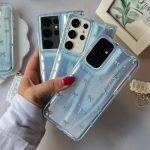 قاب براش پاپیون آبی با بند آیفون . سامسونگ . شیائومی