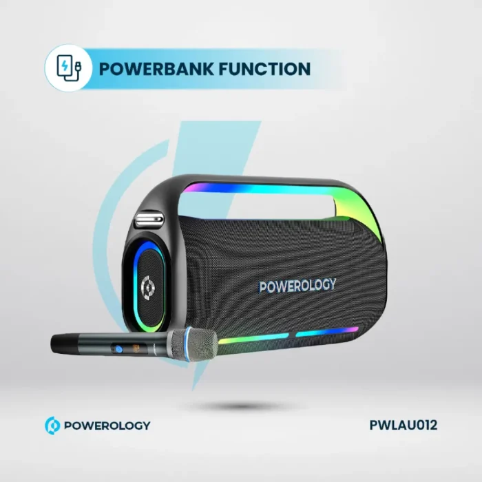 Powerology Deep Bass Party Speaker PWLAU012