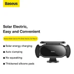 هولدر ماشین روداشبوردی بیسوس Baseus Steel Cannon Pro Solar Electric Car Mount SUGP010001