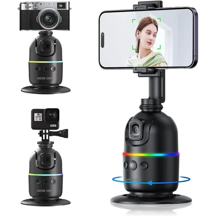گیمبال رومیزی و ردیاب چهره گرین لاین Green Lion Auto Track Gimbal GNAUTTRGLBK