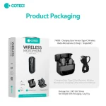 میکروفون یقه ای با رابط تایپ سی کوتسی Coteci 74008 Wireless Microphone