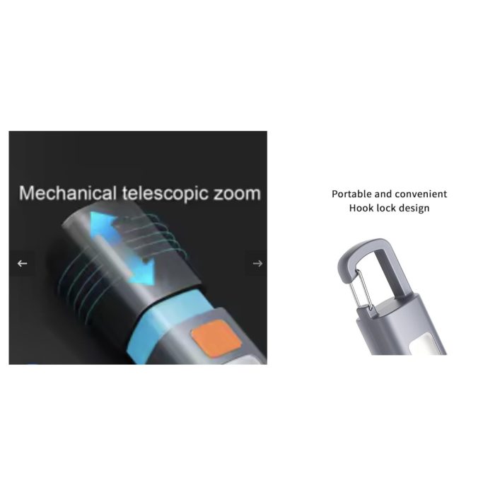 چراغ قوه چند کاره دستی قابل زوم مدل FLASHLIGHT-ZJ119