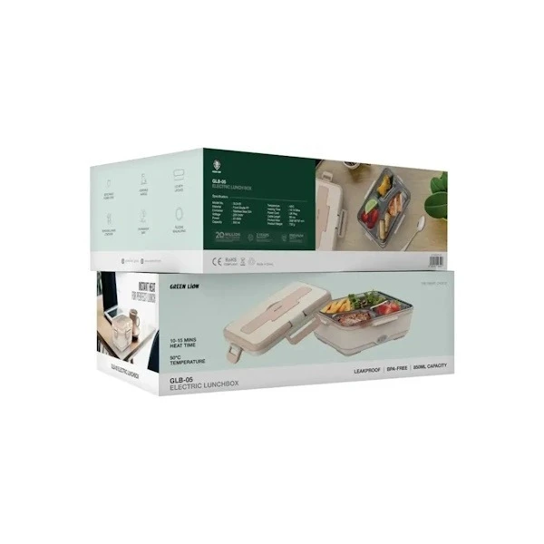 4c919bfa272632ab545787647936addde284befc_1741774684 ظرف غذای برقی گرین لاین مدل Green lion Electric LunchBox GNELB850ML