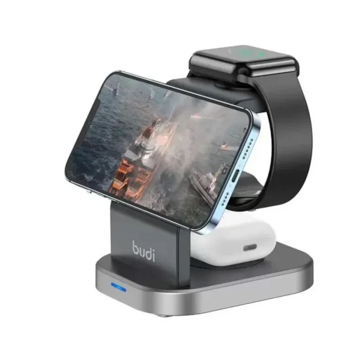 استند شارژر مگ سیف 3 در 1 بودی BUDI 3 IN 1 MAGNETIC WL4200B