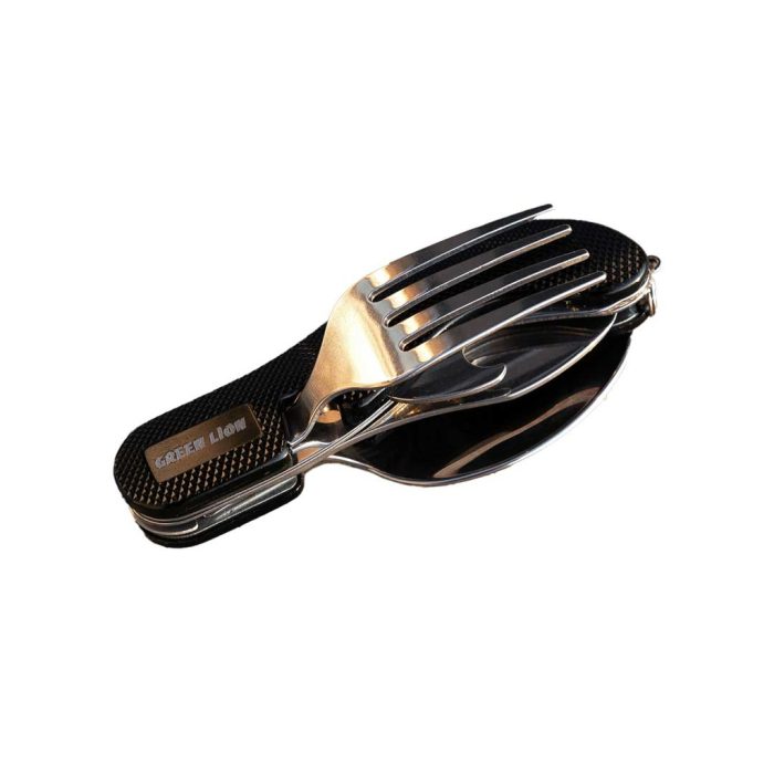 ست قاشق و چنگال مسافرتی گرین لاین Green Lion 4 in 1 Cutlery Set GN4IN1CSETBK