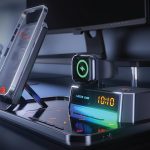 استند و شارژر وایرلس و اسپیکر گرین لاین Green Lion 6 in 1 Multifunctional Wireless Charger GN6IN1MFWCBK