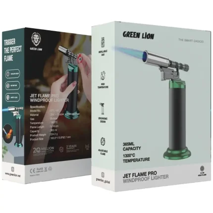 فندک اتمی ضد باد گرین لاین Green Lion Jet Flame Pro GNJTFLMPROLBK