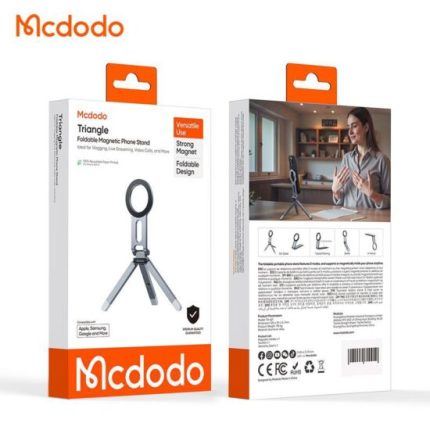 هولدر رو میزی و سه پایه مگنتی مکدودو MCDODO Triangle Foldable Magnetic Phone Stand TB-6210