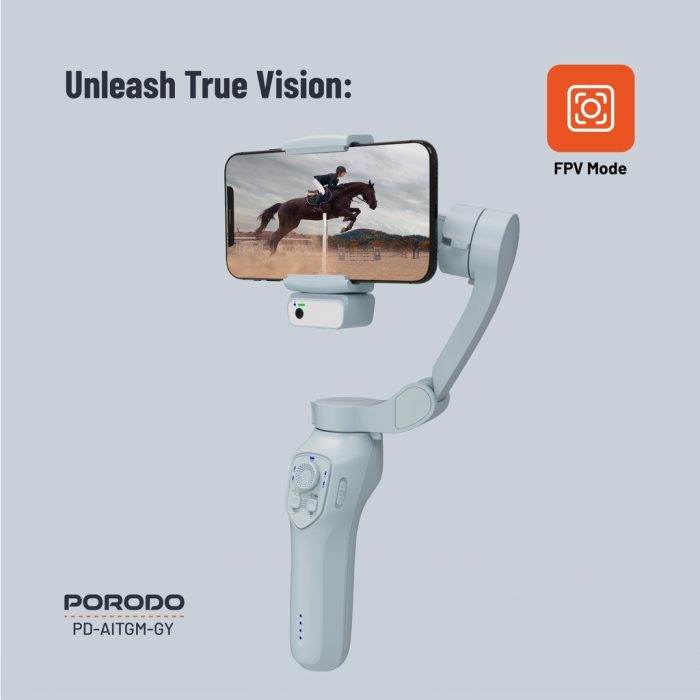 گیمبال با قابلیت تشخیص چهره پرودو Porodo AI Tracker Gimbal P7C Pro Plus PD-AITGM