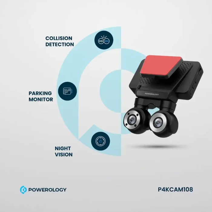 دوربین ثبت وقایع پاورولوژی Powerology Dash Camera P4KCAM108