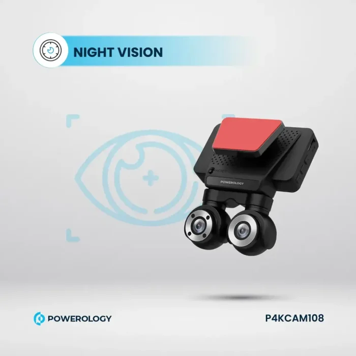 دوربین ثبت وقایع پاورولوژی Powerology Dash Camera P4KCAM108