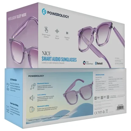 عینک هوشمند پاورولوژی Powerology Nice Smart Audio Sunglasses PWHY1009PL