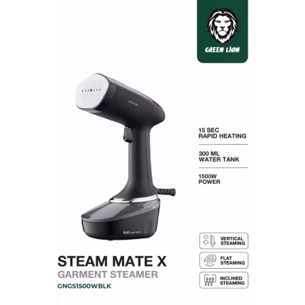 اتوبخار دستی گرین لاین Green Lion Steam Mate X Garment Steamer GNGS1500WBK