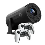 ویدئو پروژکتور به همراه دسته بازی مدل پرودو Porodo Gaming Projector with Controllers PDX639