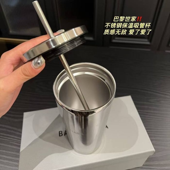 ماگ استیل بالنسیاگا BALENCIAGA Luxury Stainless Steel Cup
