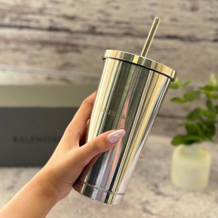 ماگ استیل بالنسیاگا BALENCIAGA Luxury Stainless Steel Cup