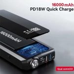پاوربانک ۱۶۰۰۰ و جامپ استارتر خودرو پاورولوژی Powerology JumpStart Power Bank PPBCHA29