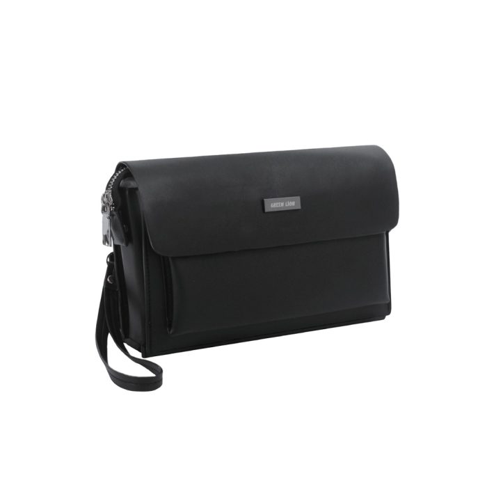 کیف چرمی دستی گرین لاین Green Lion Mara Clutch Bag GNMARACBGBK