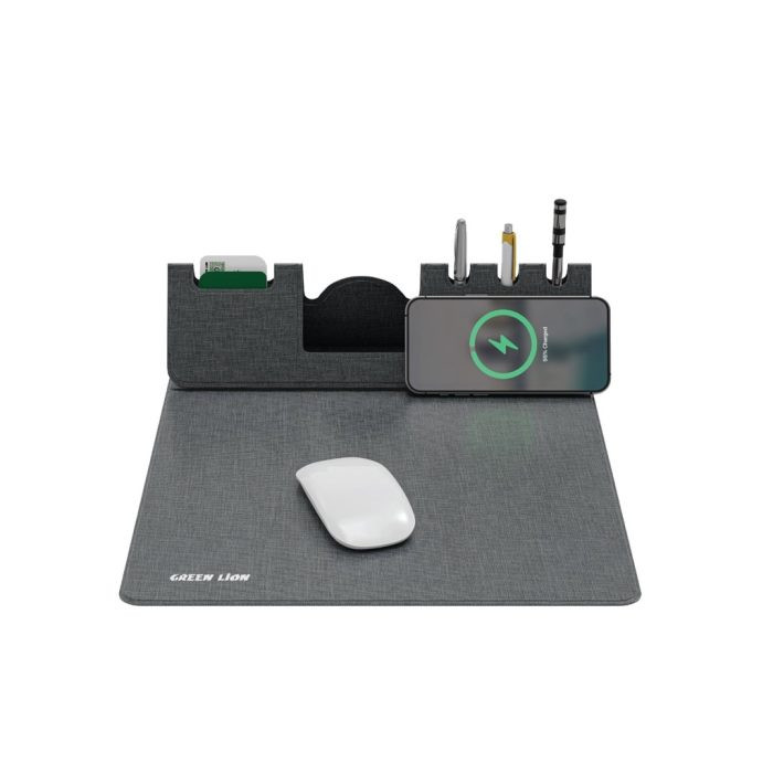 ماوس پد وایرلس شارژ گرین لاین Green Lion Mouse Pad Wireless Charger GNMSPADWIRGY