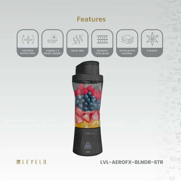 مخلوط کن لولو Levelo Portable Blender Aeroflex