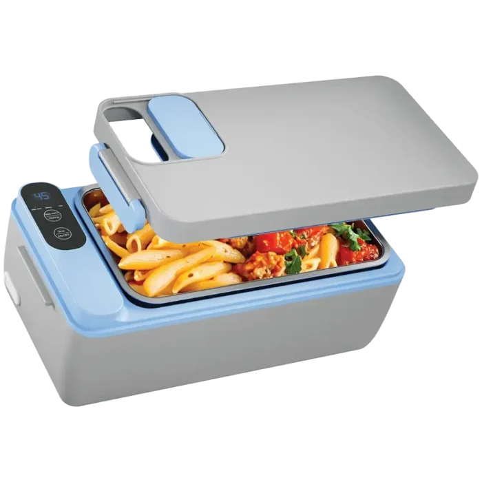 ظرف غذای گرم کن دار پاورولوژی Powerology Lumu Portable Heated Lunch Box PLBF818GYBL