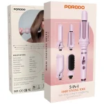 Porodo 5-In-1 Hair Styling Tool with Auto PDLFST218PK