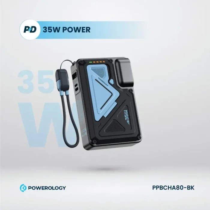 Powerology 10000mAh MagSafe Power Bank Wall Charger PPBCHA80
