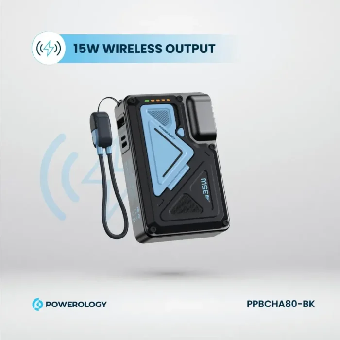 Powerology 10000mAh MagSafe Power Bank Wall Charger PPBCHA80
