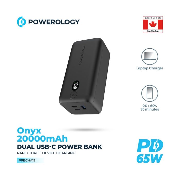 Powerology Onyx Power Bank PPBCHA19