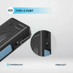 پاوربانک خورشیدی 27000 با کابل متصل و توان 20 وات پاورولوژی Powerology 27000mAh Solar Wireless Charging Power Bank PPBCHA77