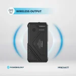 پاوربانک خورشیدی 27000 با کابل متصل و توان 20 وات پاورولوژی Powerology 27000mAh Solar Wireless Charging Power Bank PPBCHA77