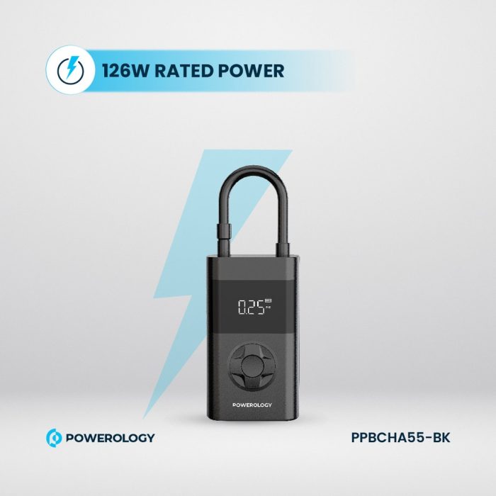 پمپ باد و پاوربانک پاورولوژی Powerology Ultra Portable Air Compressor PPBCHA55