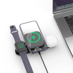 استند شارژر بی سیم بودی BUDI 20W 3 in 1 Foldable Magnetic Wireless Charger WL4500B