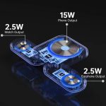 استند شارژر بی سیم بودی BUDI 20W 3 in 1 Foldable Magnetic Wireless Charger WL4500B