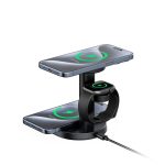 استند شارژر بی سیم بودی BUDI 20W 3 in 1 Wireless Charging Stand With Foldable Magetic WL4900B