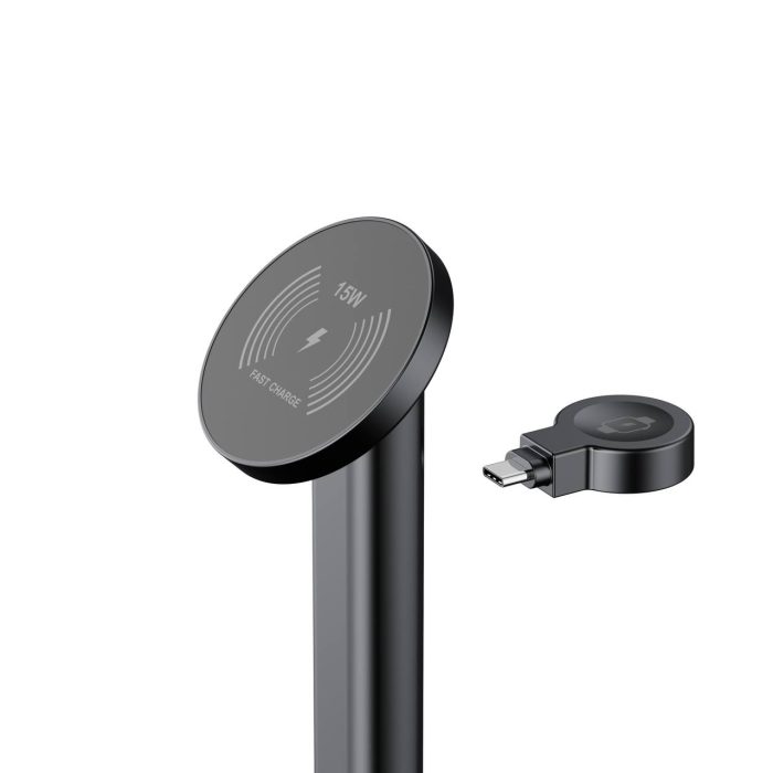 استند شارژر بی سیم بودی BUDI 20W 3 in 1 Wireless Charging Stand With Foldable Magetic WL4900B