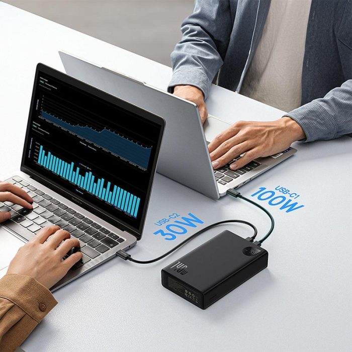 پاوربانک 140 وات 24000 بیسوس Baseus Adaman PD Power Bank PPAMD140