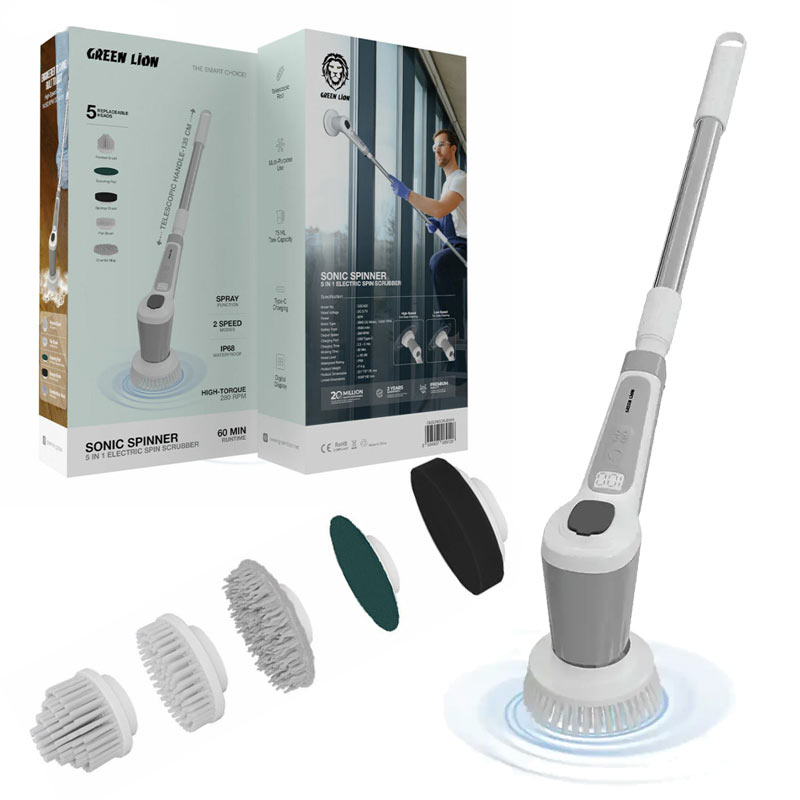 طی-اسکرابر-چرخشی-شارژی-گرین-لاین-مدل-Green-Lion-sonic-spinner-5in1-GSC-400-4 طی اسکرابر چرخشی شارژی گرین لاین مدل Green Lion sonic spinner 5in1 GNSONSCRUBWH