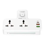 چند راهی برق و شارژر الدینیو LDNIO QC3.0 PD3.0 Power Strip SC2311