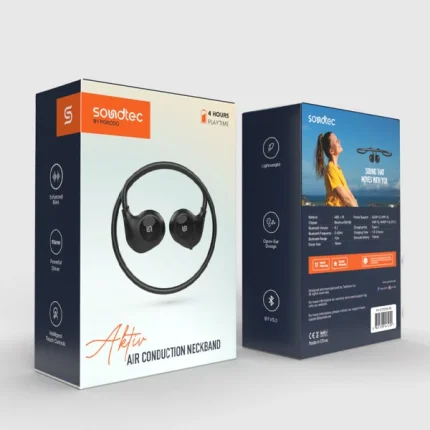 هدست بلوتوثی پرودو Porodo Soundtec Air Conduction TWS Neckband with Intelligent Touch Control PD-STF03N
