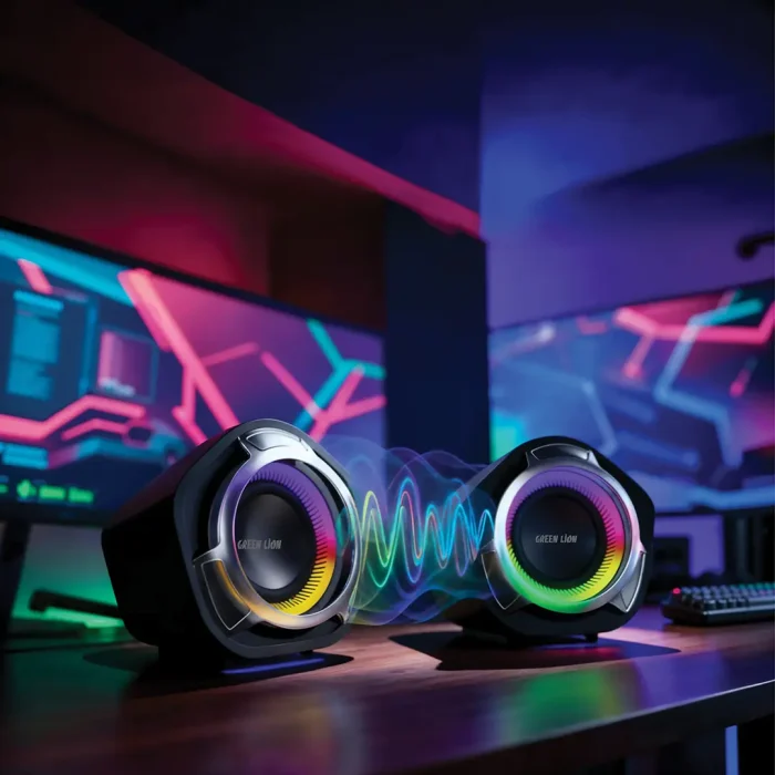 اسپیکر گیمینگ گرین لاین Green Lion Clario Gaming Speakers GNCLGAMSPBK - تصویر 3