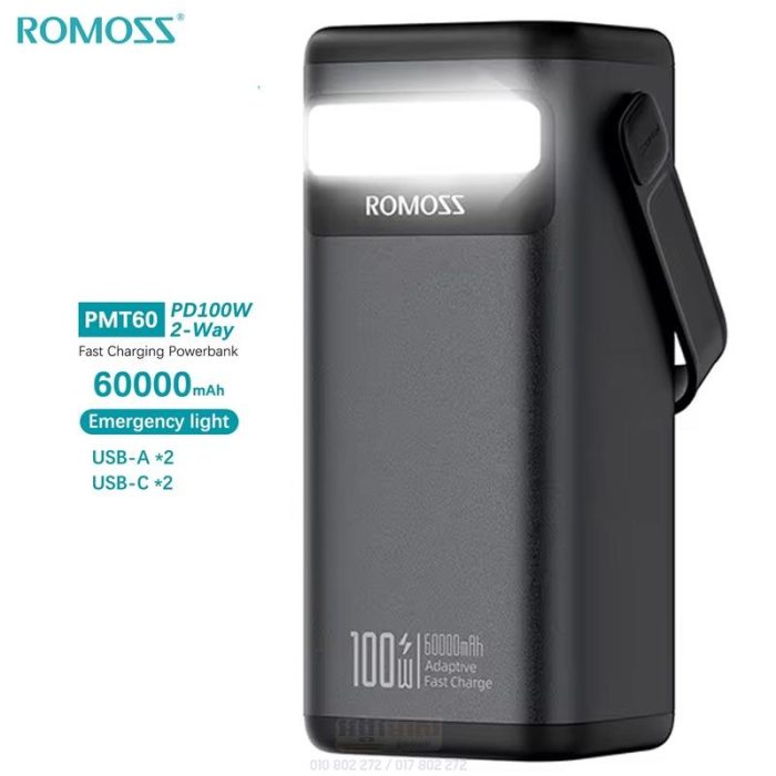 پاوربانک 60000 با توان 100 وات روموس ROMOSS PowerBank RMT60-ID2-S183H
