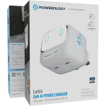 آداپتور شارژ 45 وات هوشمند پاورولوژی Powerology Lumix GaN AI Power Charger PWCUQC052WH