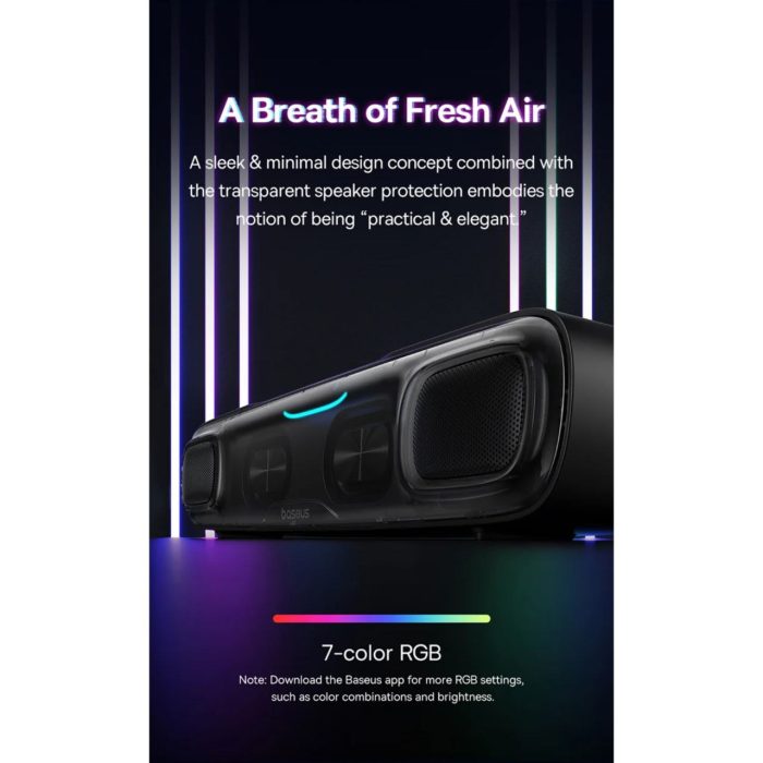 اسپیکر بلوتوث شارژی بیسوس Baseus AeQur DS10 Sound Positioning Acoustics A20054402111 - تصویر 7